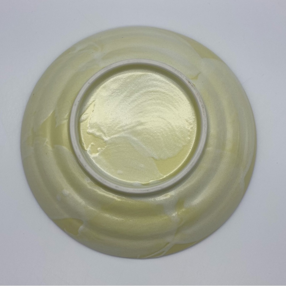 Ceramic Japanese Yellow White Cherry Blossom Soup Bowls 9in - Picture 8 of 9